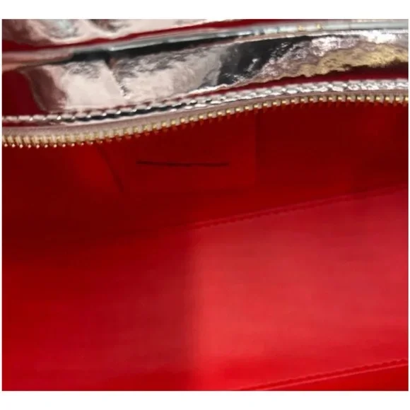 Christian Louboutin Paloma loubinthesky stud, metallic leather, baguette bag - Picture 8 of 8